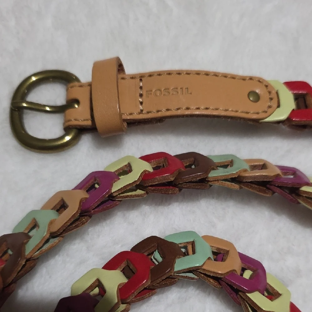 Fossil‎ Multicolor Woven Leather Belt